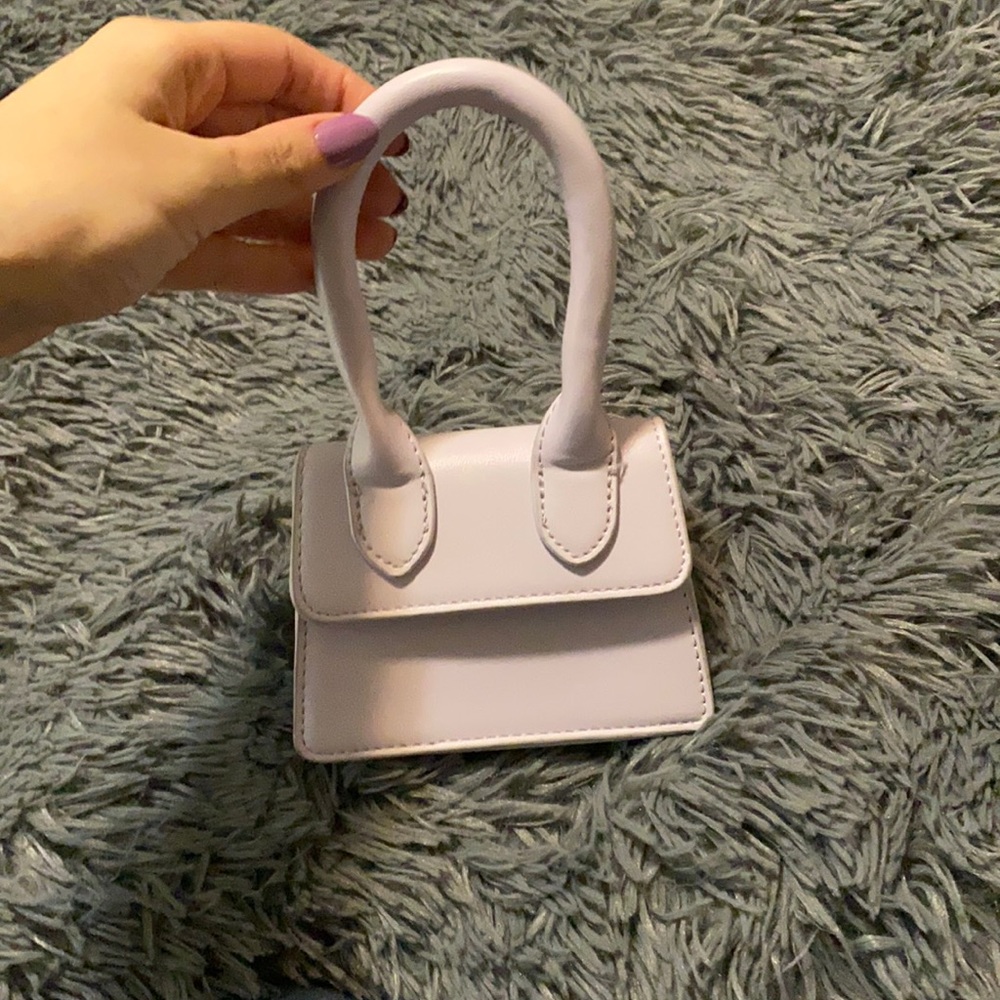 Fashion nova , mini bag , used once , purple